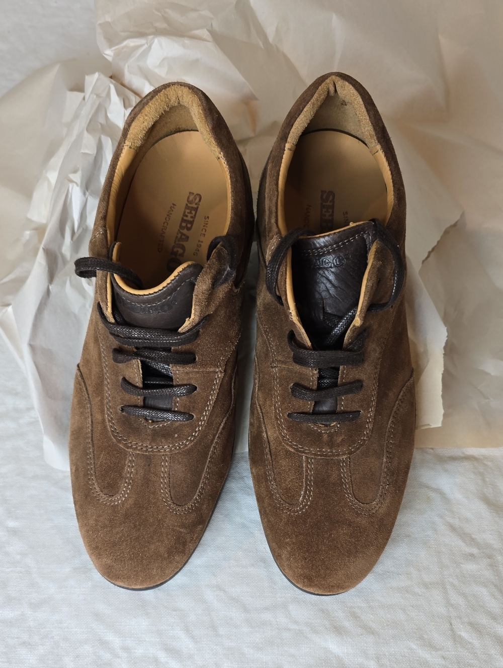 Mens Sebago Suede Teauge T-Toe Loafers 7